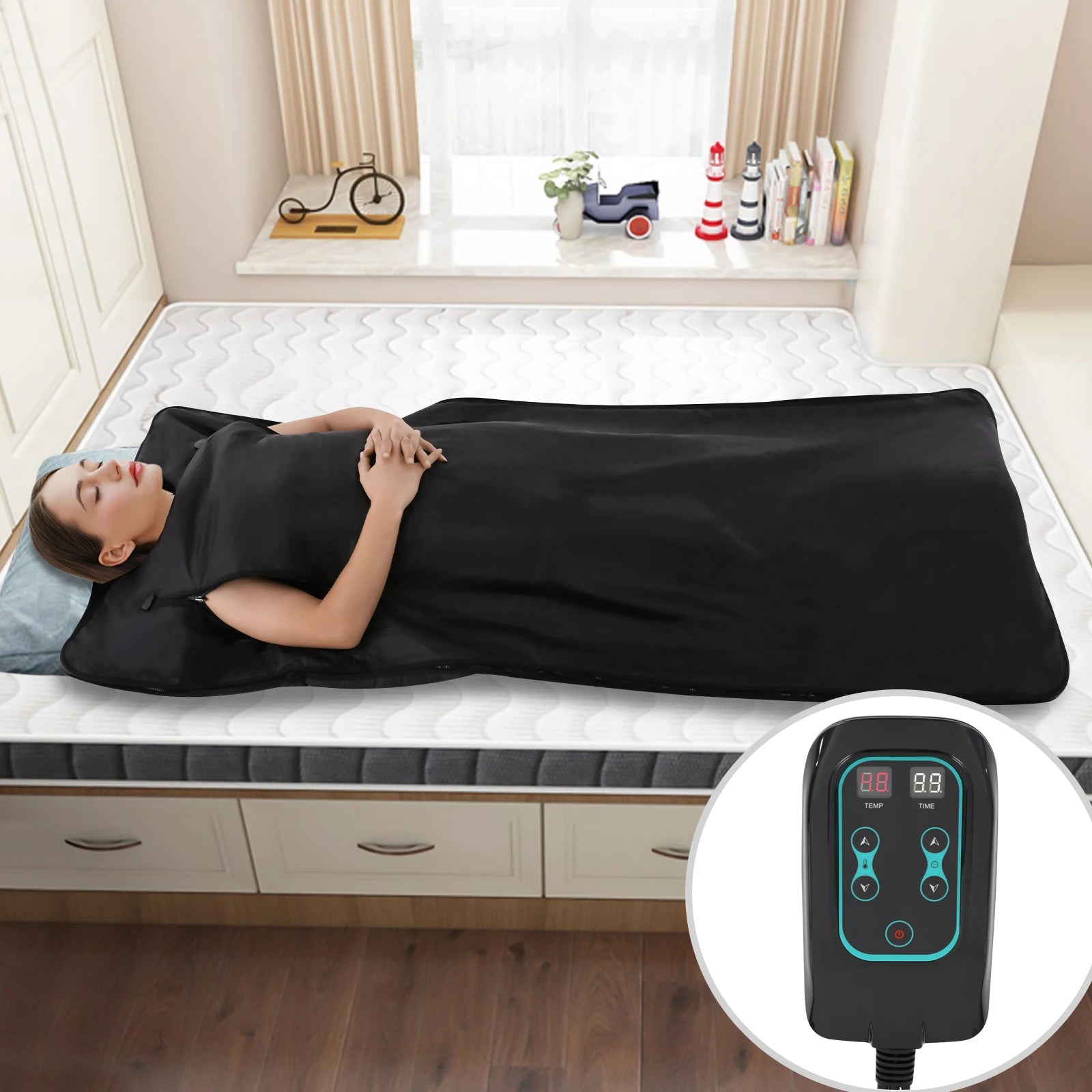 Portable Infrared Sauna Blanket for Detoxification